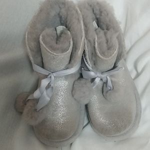 UGG toddler silver boots